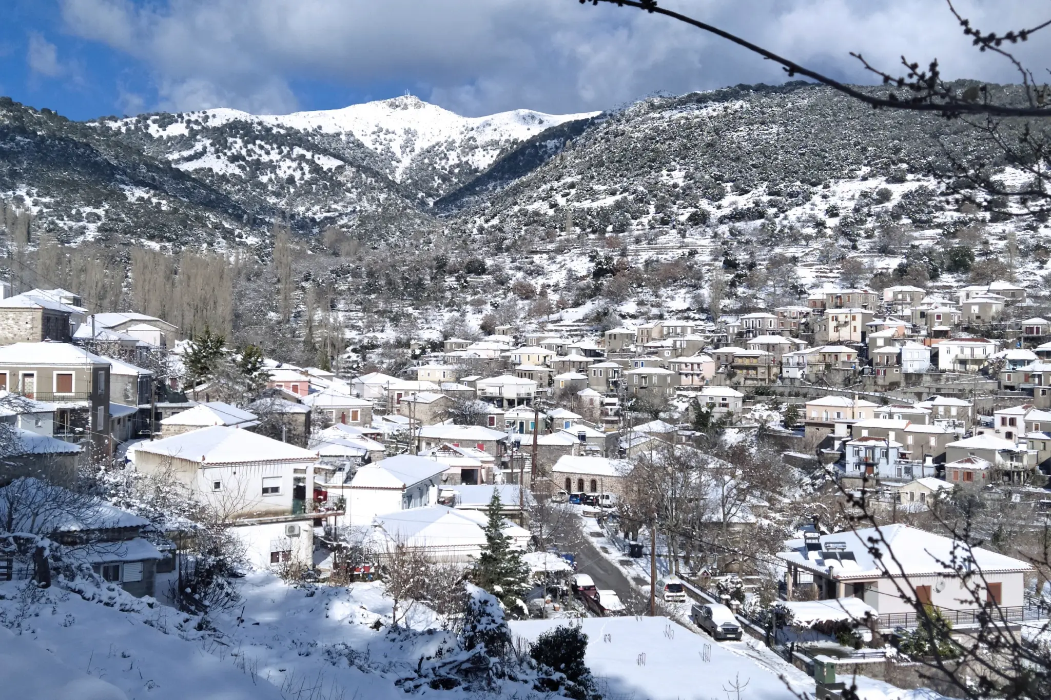 Χιόνι στην Πελόπη